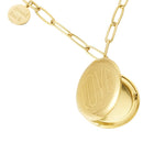 Chain Coin & Good Luck Ketting Goudkleurig