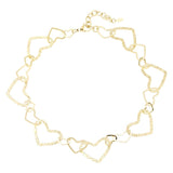 Connected Hearts Ketting Goudkleurig