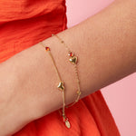 Sweetheart Spark Armband Zilverkleurig zijkant - Mae Lilly