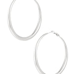 Thin to Thick Oorbellen Zilverkleurig – afbeelding 4 | Mae Lilly