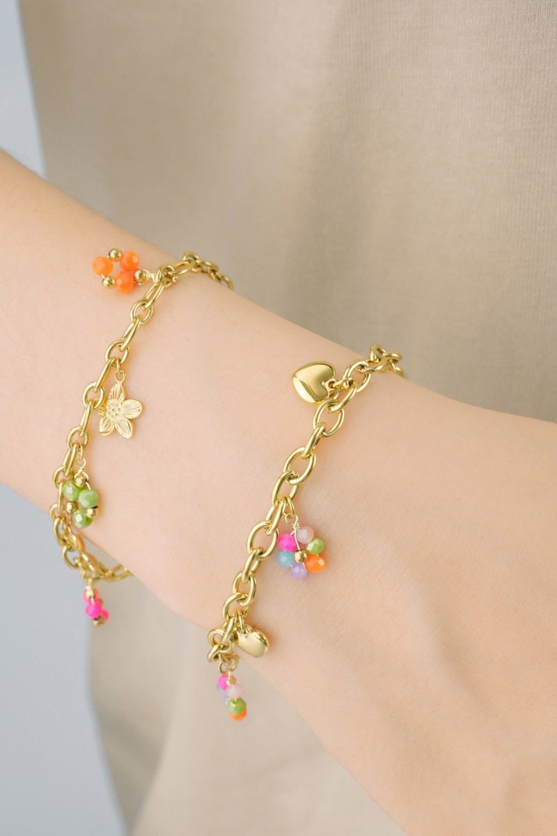 Charm Happy Place Armband Goudkleurig
