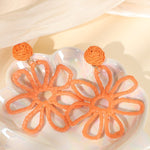 Orange Flower Oorbellen