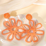 Orange Flower Oorbellen