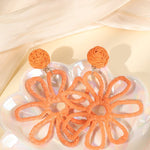 Orange Flower Oorbellen