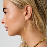 Starlight Hoops Oorbellen Goudkleurig