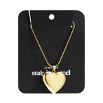 Golden Heart Glow Ketting Long Goudkleurig detail - Mae Lilly