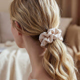 Vanilla Silk Satin Look Scrunchie