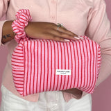 Make-up Tas Cherry Stripes detail - Mae Lilly
