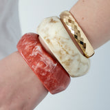 Aesthetic Bangle Armband Ivory Swirl