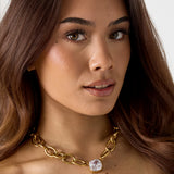 Elegance Link Ketting Goudkleurig