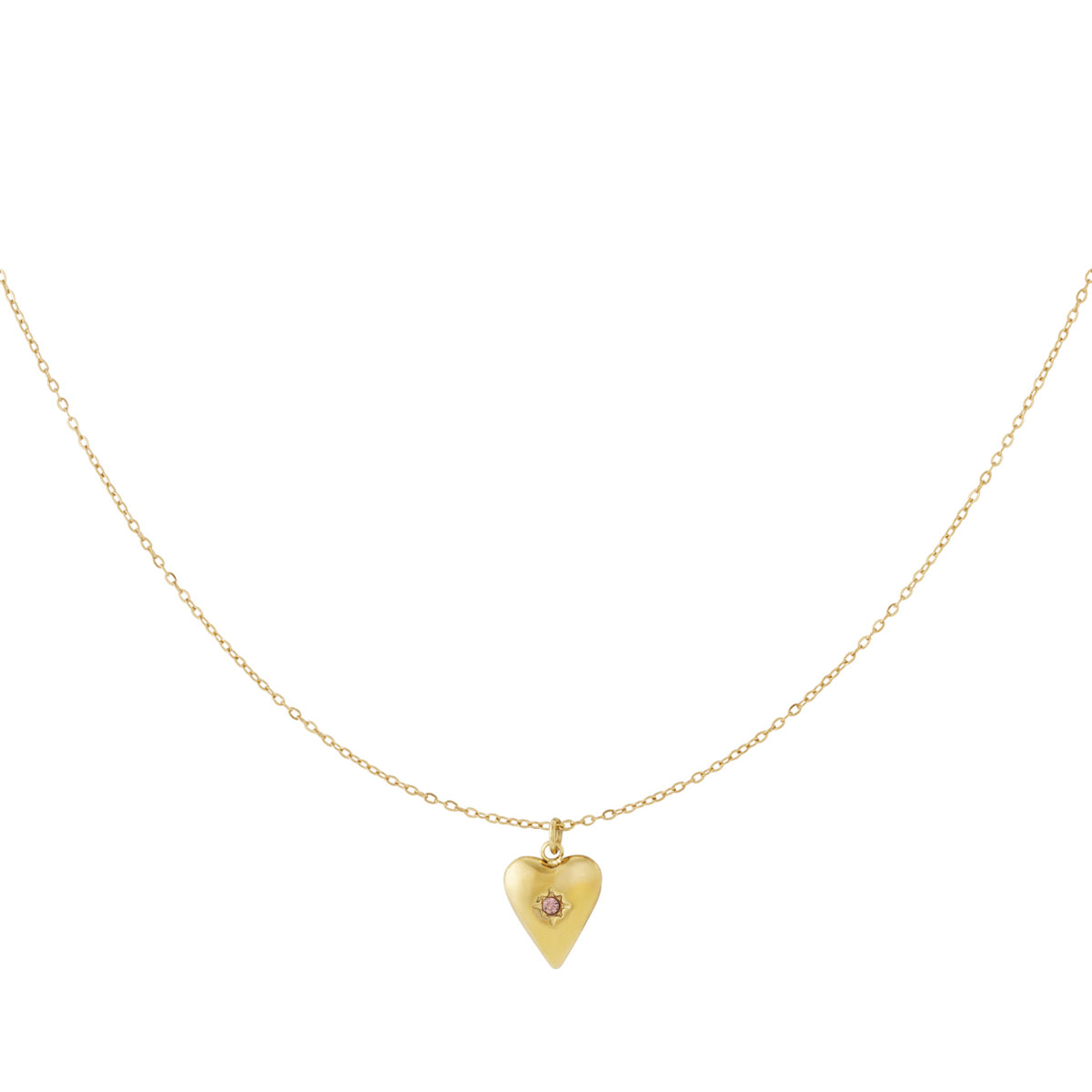 Birthstone Ketting Goudkleurig (12 varianten)