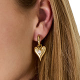 Amor Pearl Drops Oorbellen Goudkleurig