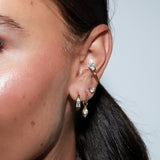Marquise Crystal Ear Cuff Goudkleurig