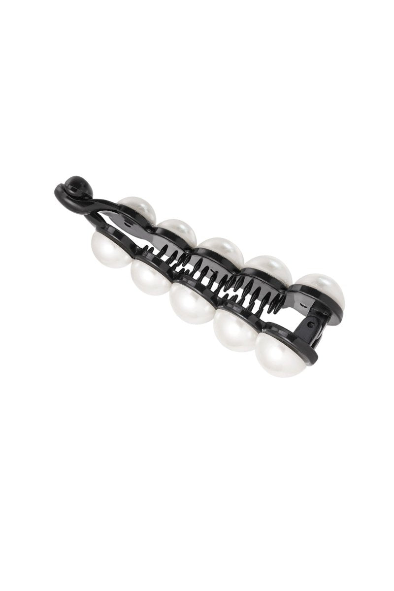Haarclip Pearls Black