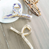 Haarklem Elegant Swirl Goudkleurig & Leopard