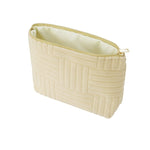 Jacquard Travel Make Up Bag Beige