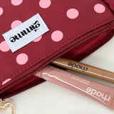 Make-up Tas Red Polka Dots & Ruches