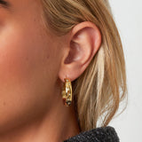 Star Hoops Oorbellen Goudkleurig