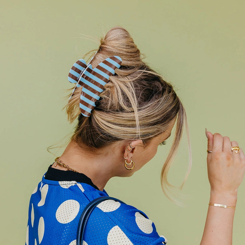 Haarklem XL Stripes Blue & Brown