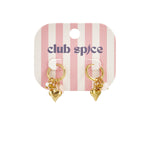 Sol Heart Hoops Oorbellen Goudkleurig detail - Mae Lilly