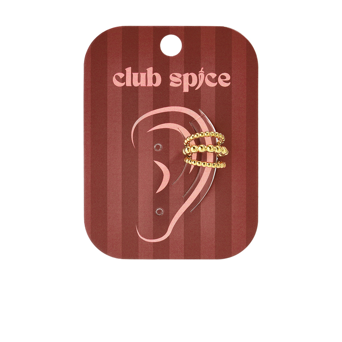 Golden Bubble Ear Cuff Goudkleurig
