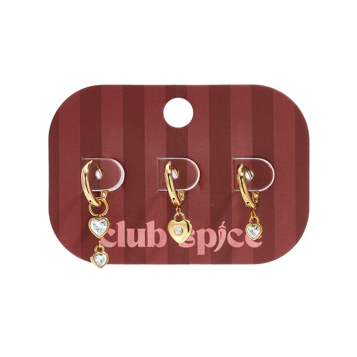 Heart Glow Oorbellen Set Goudkleurig