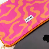 Swirl Orange Pink Laptophoes 33.5 cm x 23.5 cm