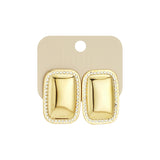 Elegant Rectangle Oorbellen Goudkleurig