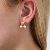 Cherry Clip Oorbellen Zilverkleurig