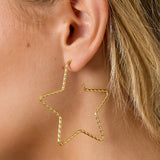 Starlight Hoops Oorbellen Zilverkleurig