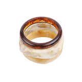 Color Swirl Bangle Armbanden Set Apricot