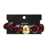 Bordeaux Glow Armband Goudkleurig