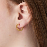 Bold Ring Clip Oorbellen Goudkleurig