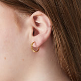 Small Hoop Clip Oorbellen Goudkleurig