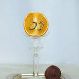 Loop Dott Oorbellen Zilverkleurig