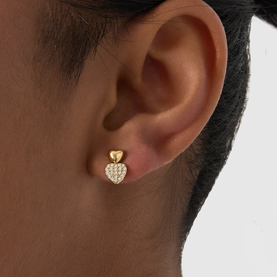 Sparkling Studs White Oorbellen