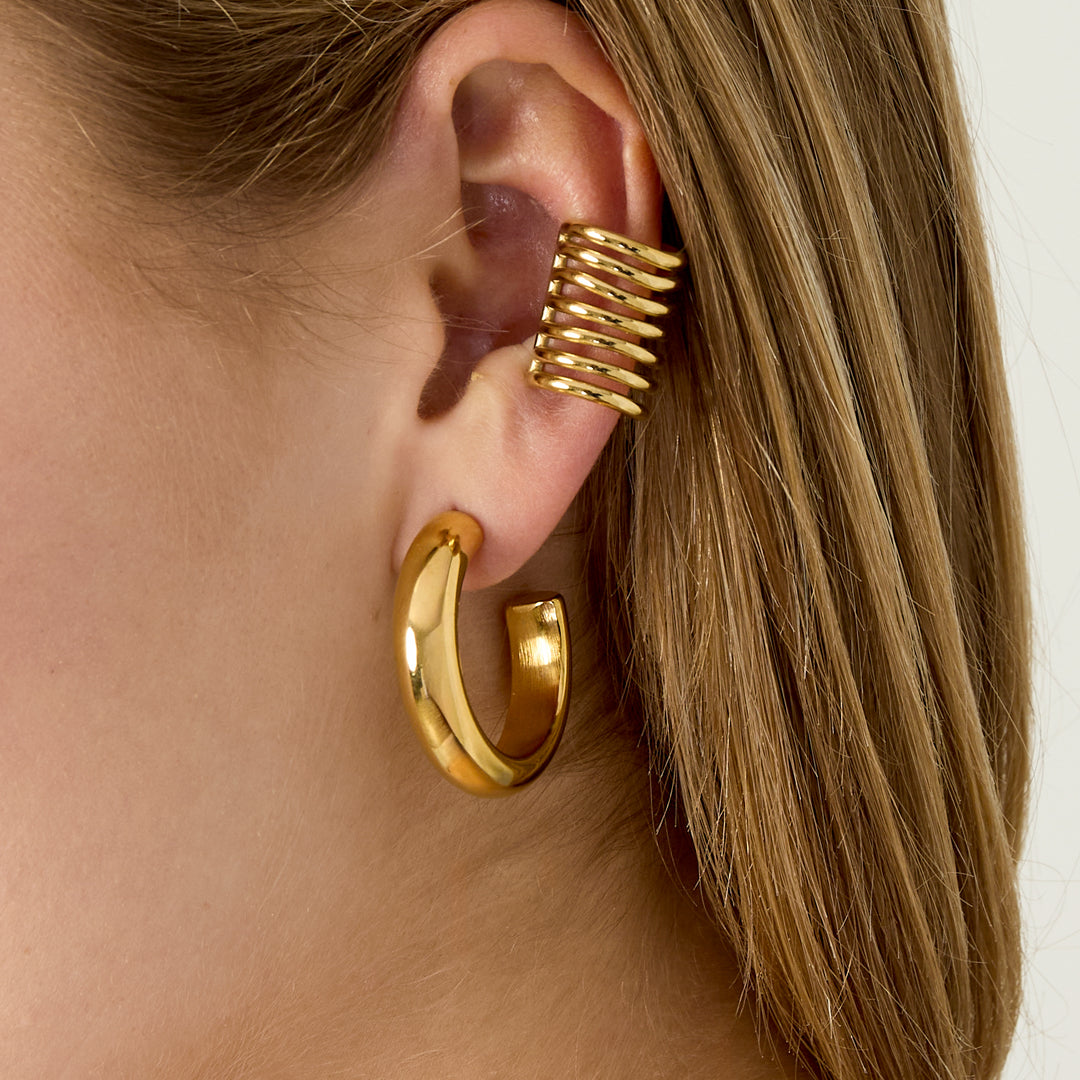 Luna Layered Ear Cuff Goudkleurig