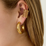 Luna Layered Ear Cuff Goudkleurig