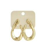 Flowy Hoops Oorbellen Goudkleurig