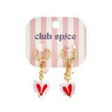 Heartbreaker Hoops Oorbellen Goudkleurig detail - Mae Lilly