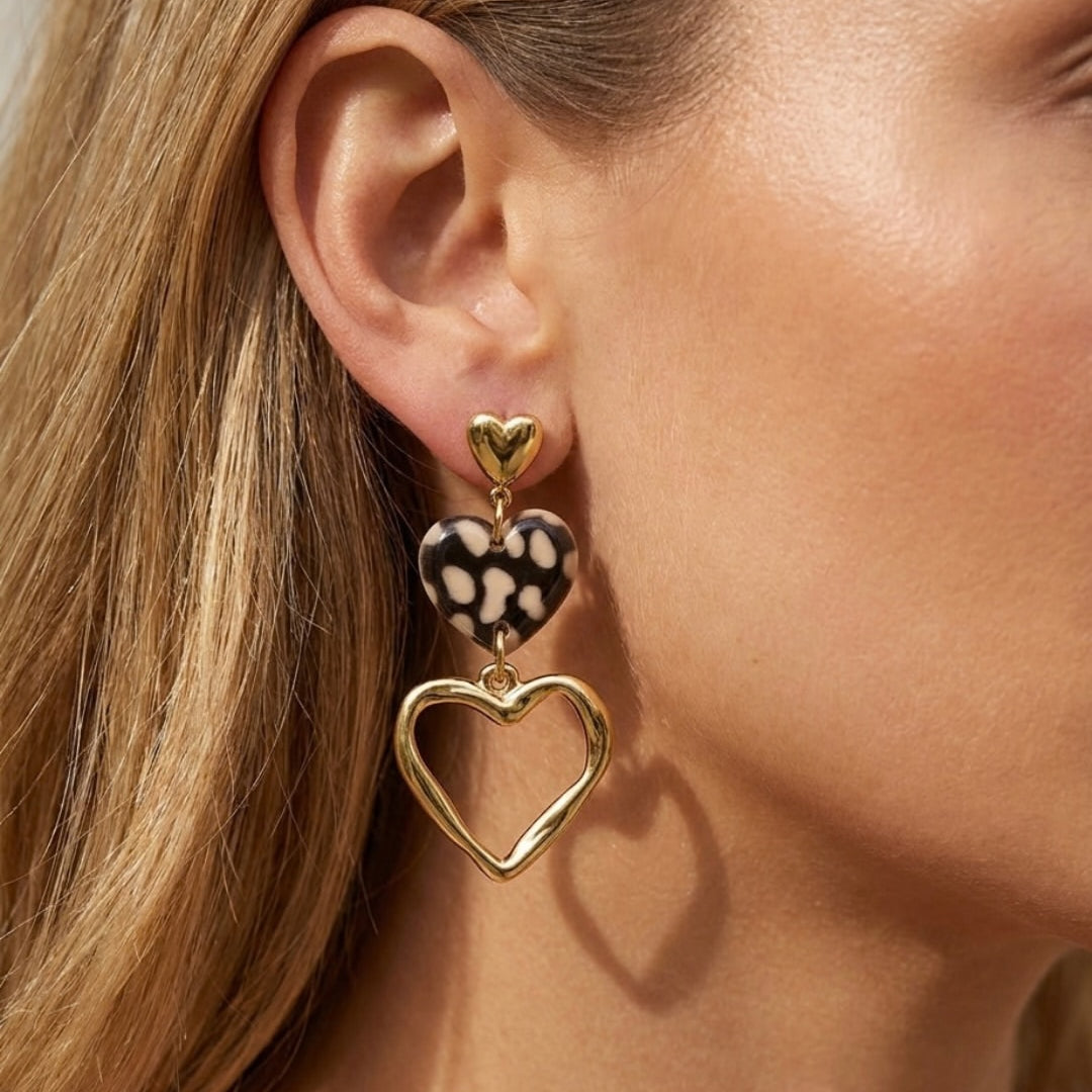 Love Affair Oorbellen Leopard Goudkleurig