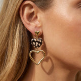 Love Affair Oorbellen Leopard Goudkleurig