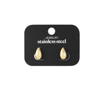 Tear Drop Oorbellen Goudkleurig detail - Mae Lilly