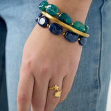 Honey Brown Armband Goudkleurig