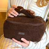 Travel Make-up Tas Teddy Chocolate Brown