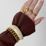 The Bold Edit Armband Zilverkleurig zijkant - Mae Lilly