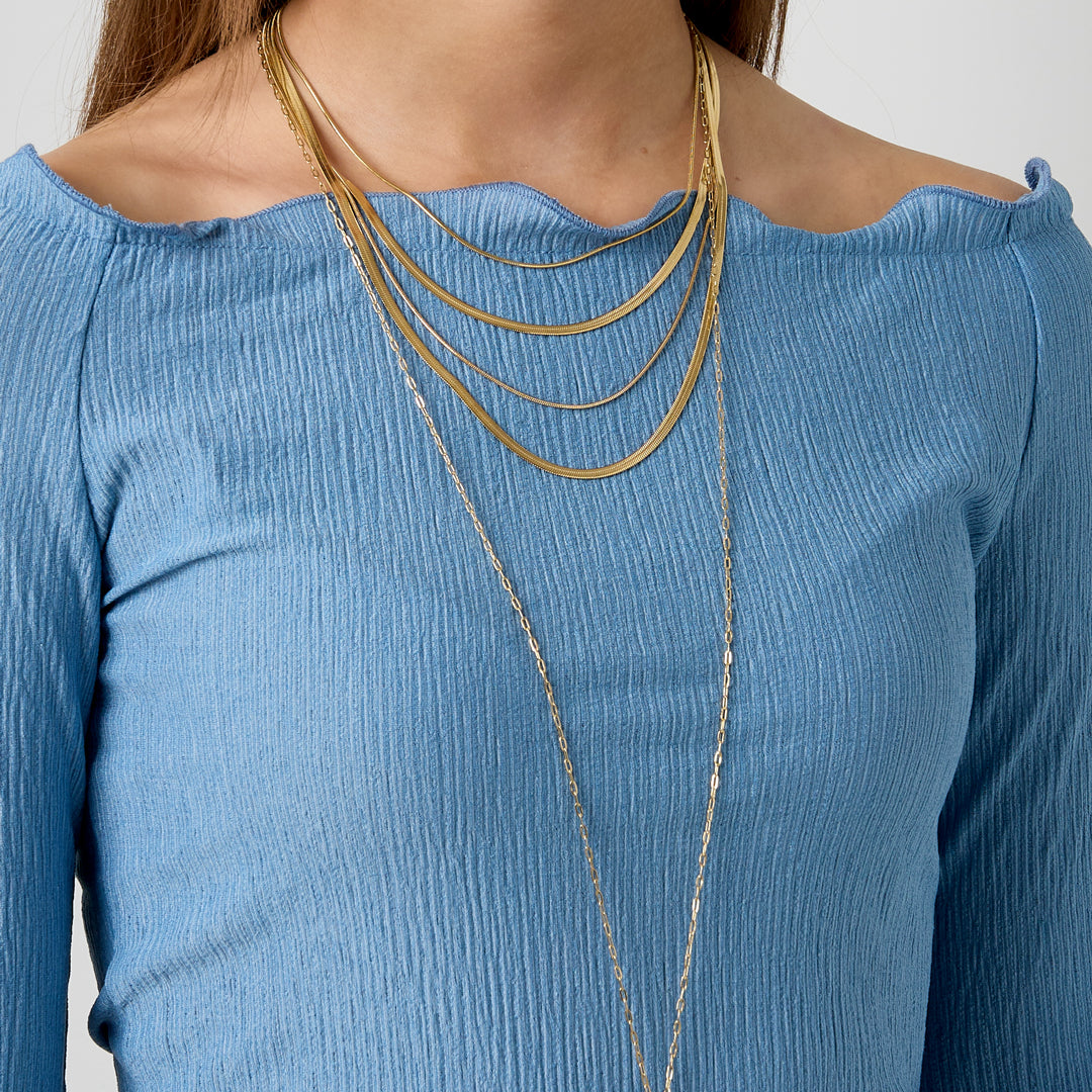 Round Pendant Ketting Zilverkleurig