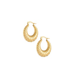 Aesthetic Twisted Oorbellen Goudkleurig
