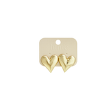 Amour Brushed Heart Oorbellen Goudkleurig