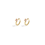 Auréa Crystal Hoops Pink Goudkleurig